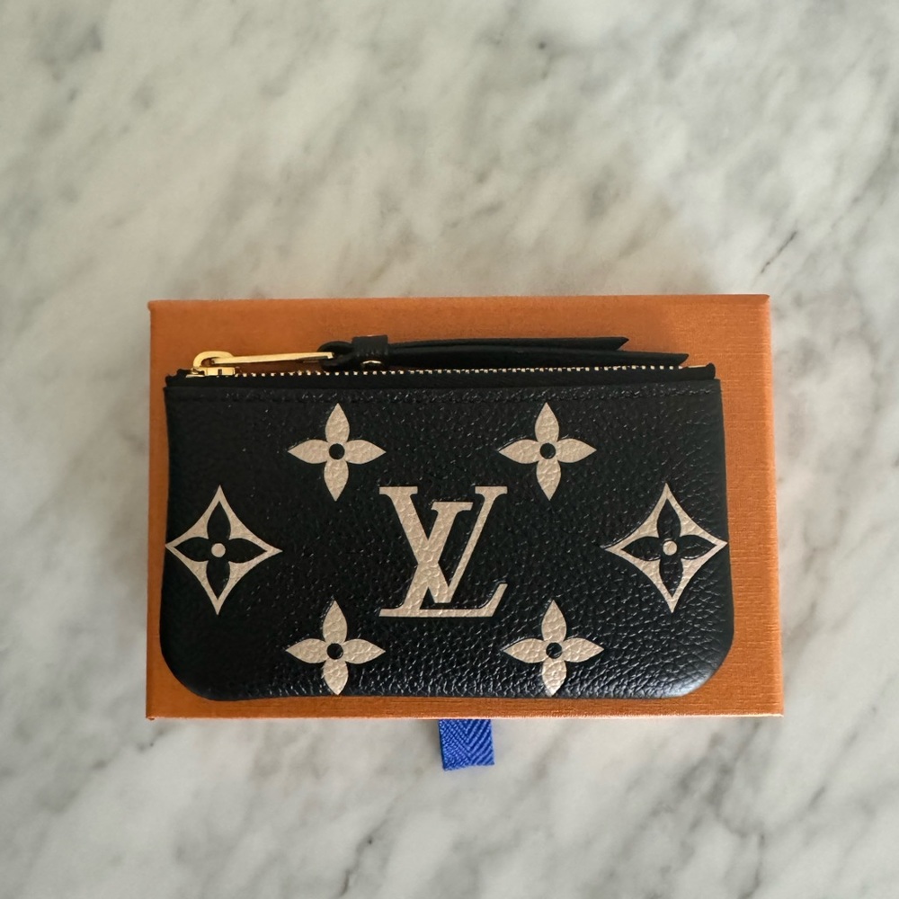 Louis Vuitton Bicolor Monogram Empreinte Leather Key Pouch